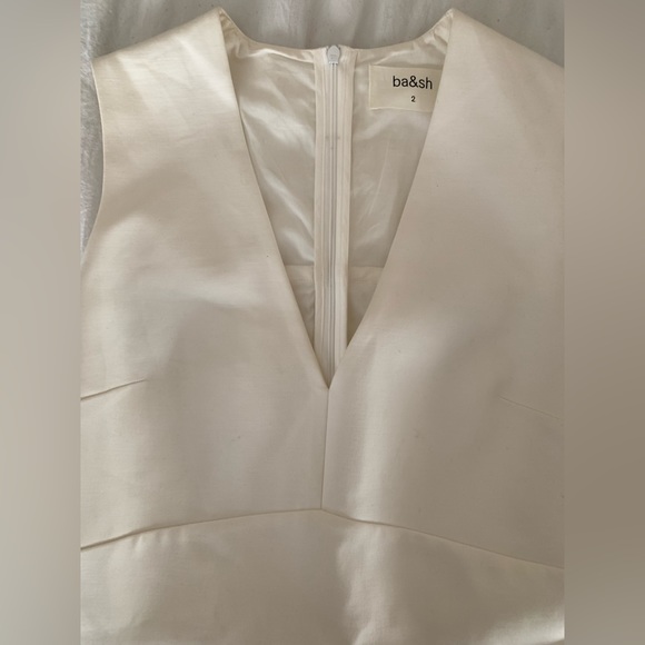 *NWOT BA&SH Wilson Cutout Fit and Flare Mini Ecru Dress - Picture 2 of 4